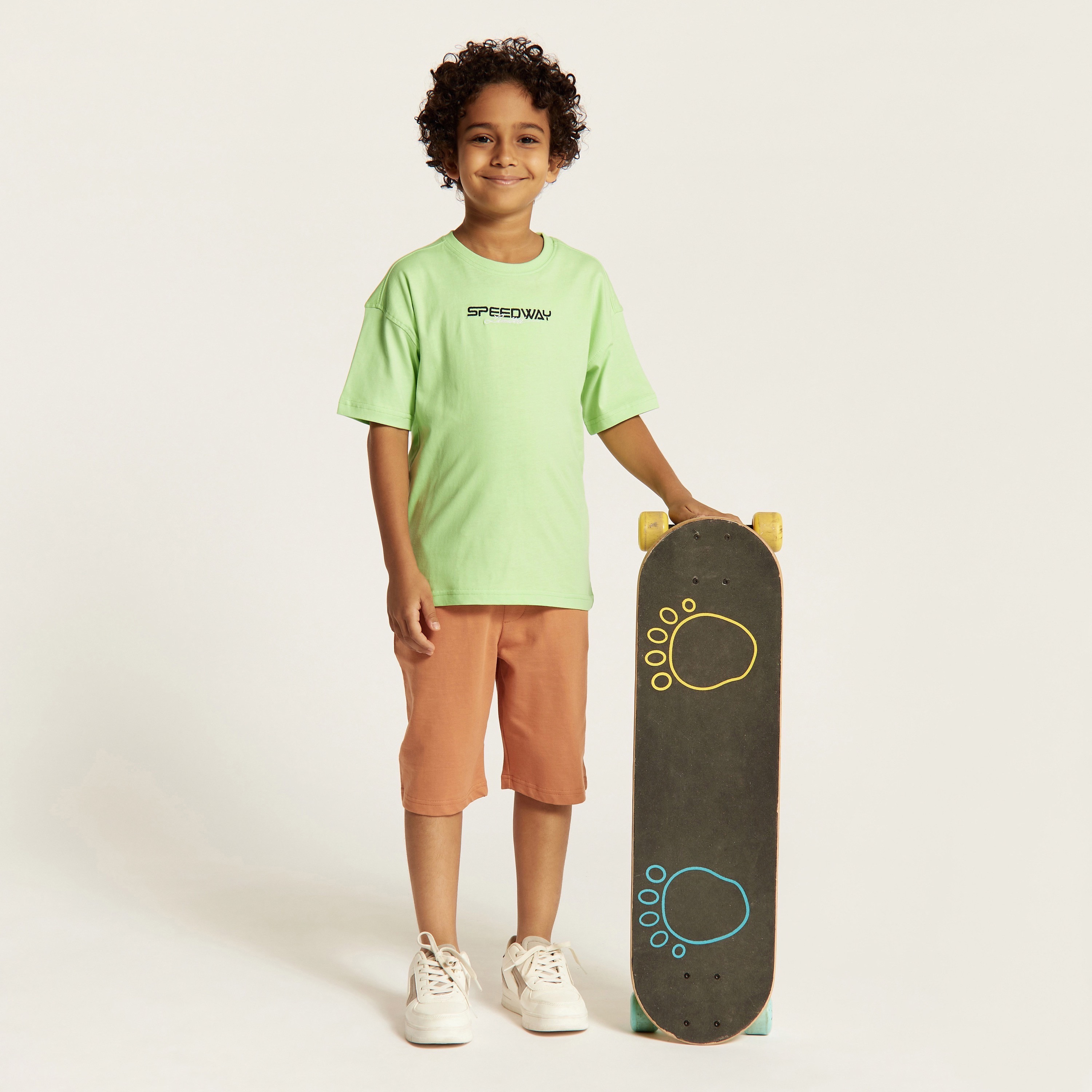 Juniors Printed Crew Neck T-shirt with Short Sleeves-boys-clothing-tshirtsandpolos-image-4