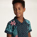 Juniors All Over Print Shirt with Short Sleeves and Button Closure-Shirts-thumbnail-2