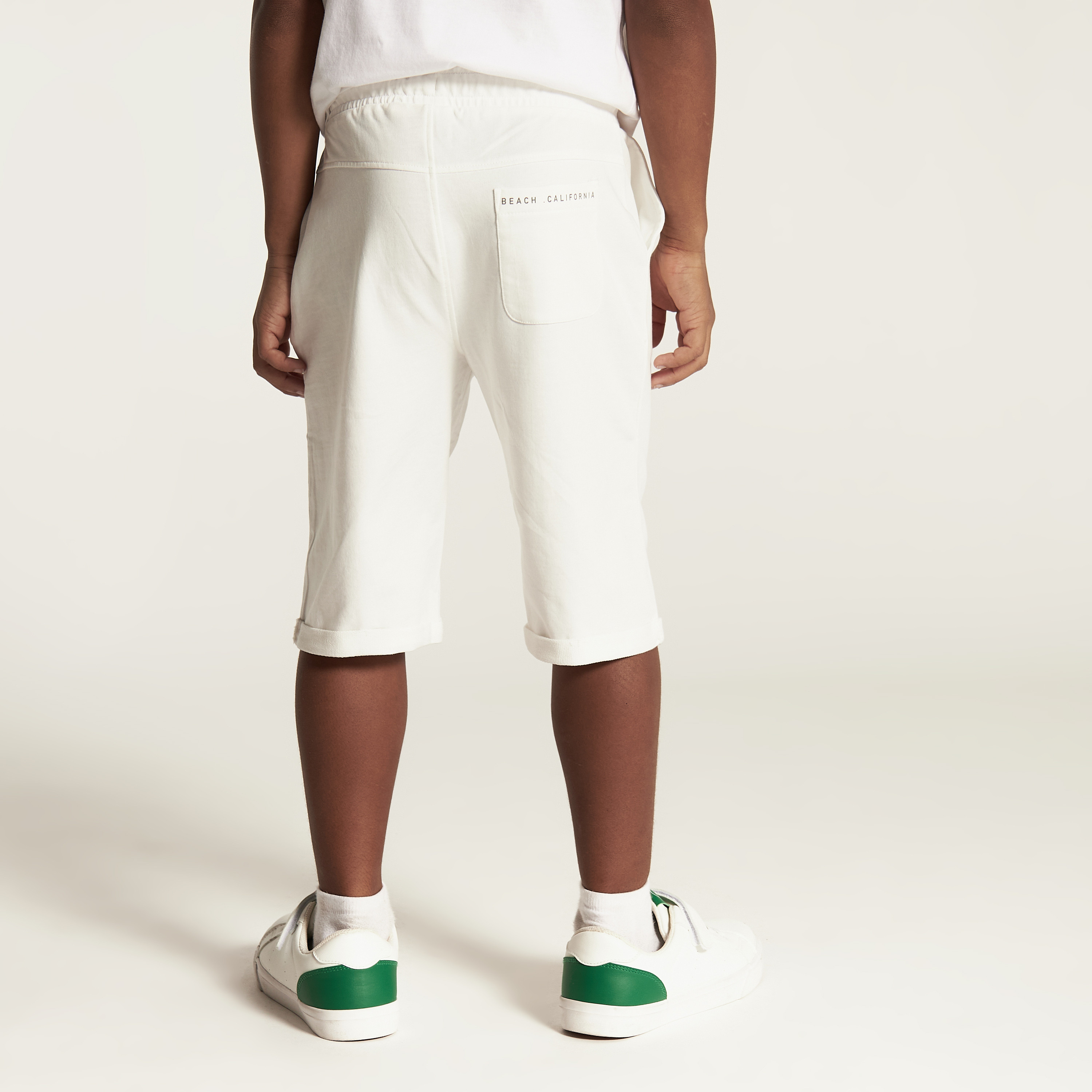 Juniors Solid Shorts with Drawstring Closure and Pockets-boys-clothing-bottoms-shorts-image-4