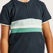 Juniors Colourblock T-shirt with Zip Closure and Short Sleeves-T Shirts-thumbnail-2