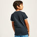 Juniors Colourblock T-shirt with Zip Closure and Short Sleeves-T Shirts-thumbnail-3