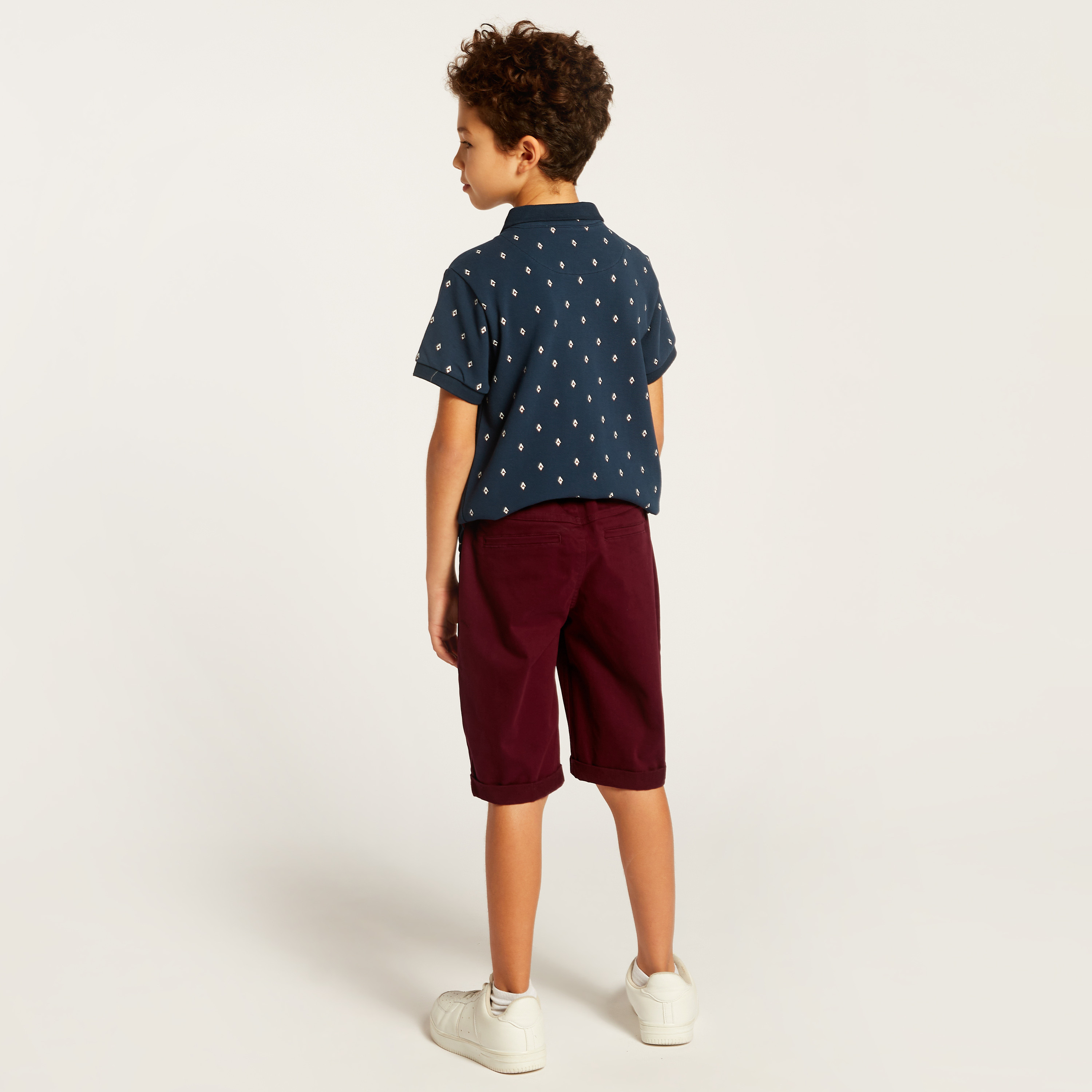 Juniors All Over Print Polo T-shirt and Shorts Set-boys-clothing-setsandcoords-image-4