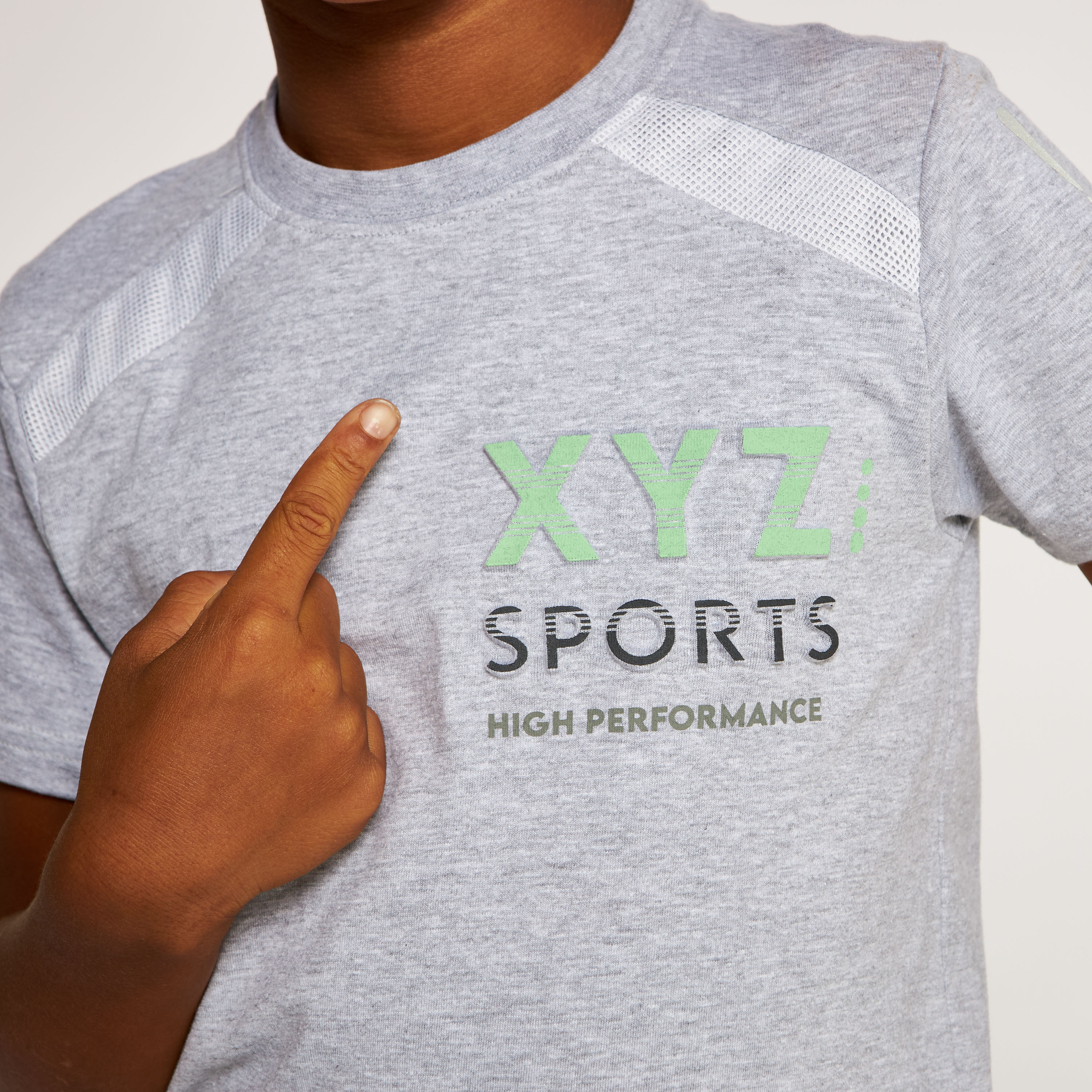 Buy XYZ Printed T-shirt with Crew Neck and Short Sleeves Online | Babyshop  UAE