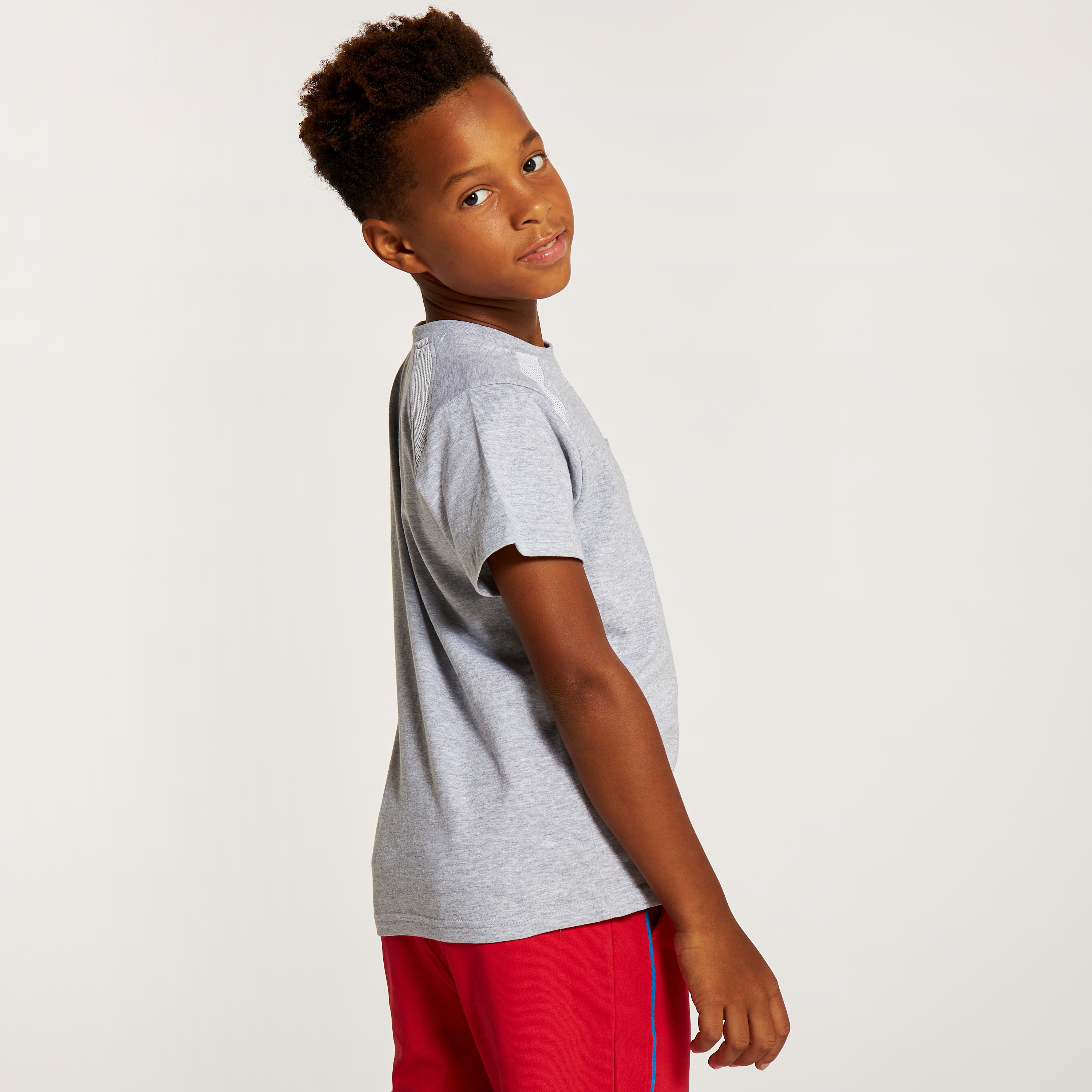 XYZ Printed T-shirt with Crew Neck and Short Sleeves-sports-boys-clothing-tops-image-4