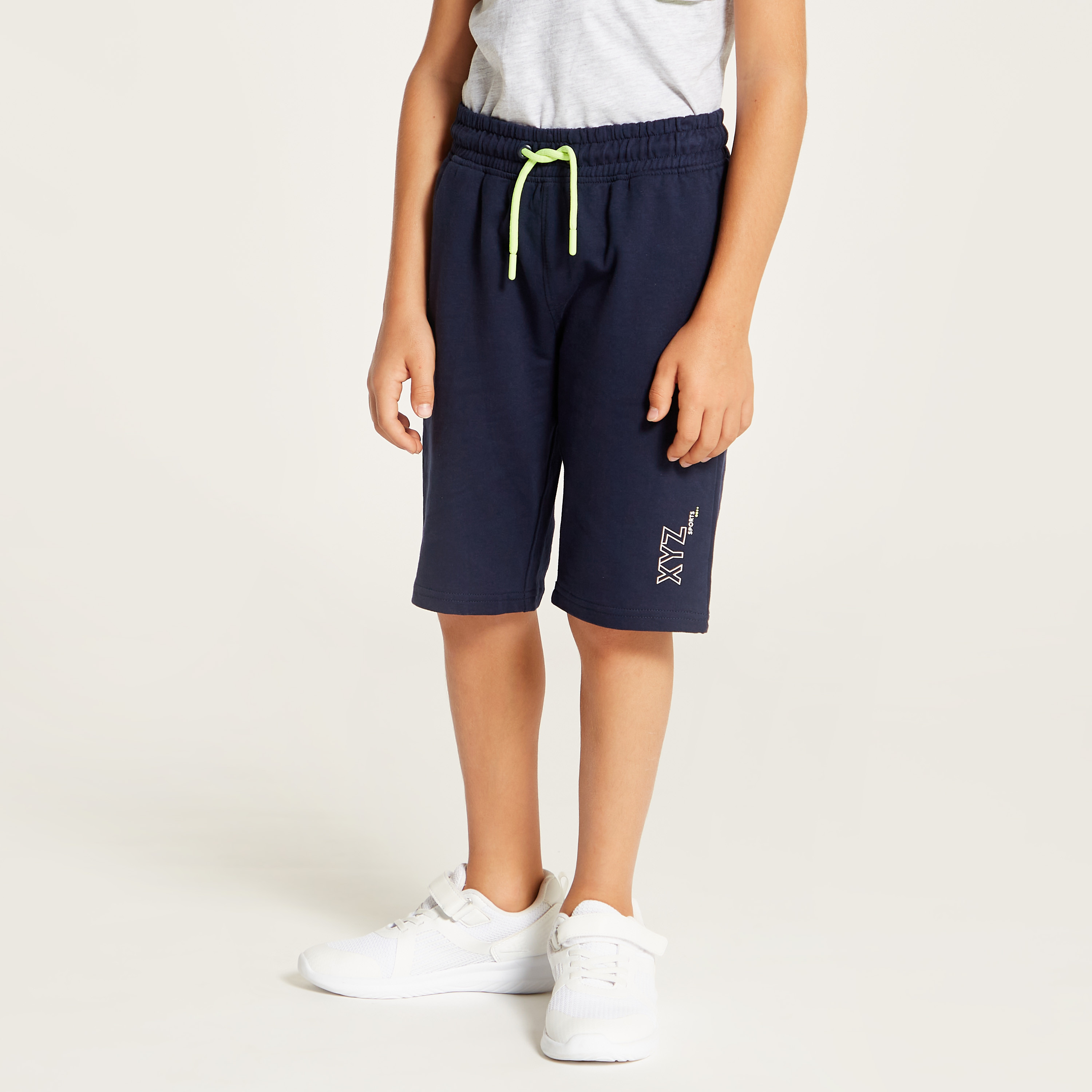 XYZ Printed Crew Neck T-shirt and Shorts Set-boys-clothing-sportswear-sets-image-3