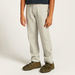 Solid Mid-Rise Pants with Pockets and Roll-Up Tab Hem-Pants-thumbnail-1