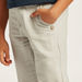 Solid Mid-Rise Pants with Pockets and Roll-Up Tab Hem-Pants-thumbnail-2