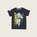 Disney Buzz Lightyear Print Crew Neck T-shirt with Short Sleeves-T Shirts-thumbnail-0
