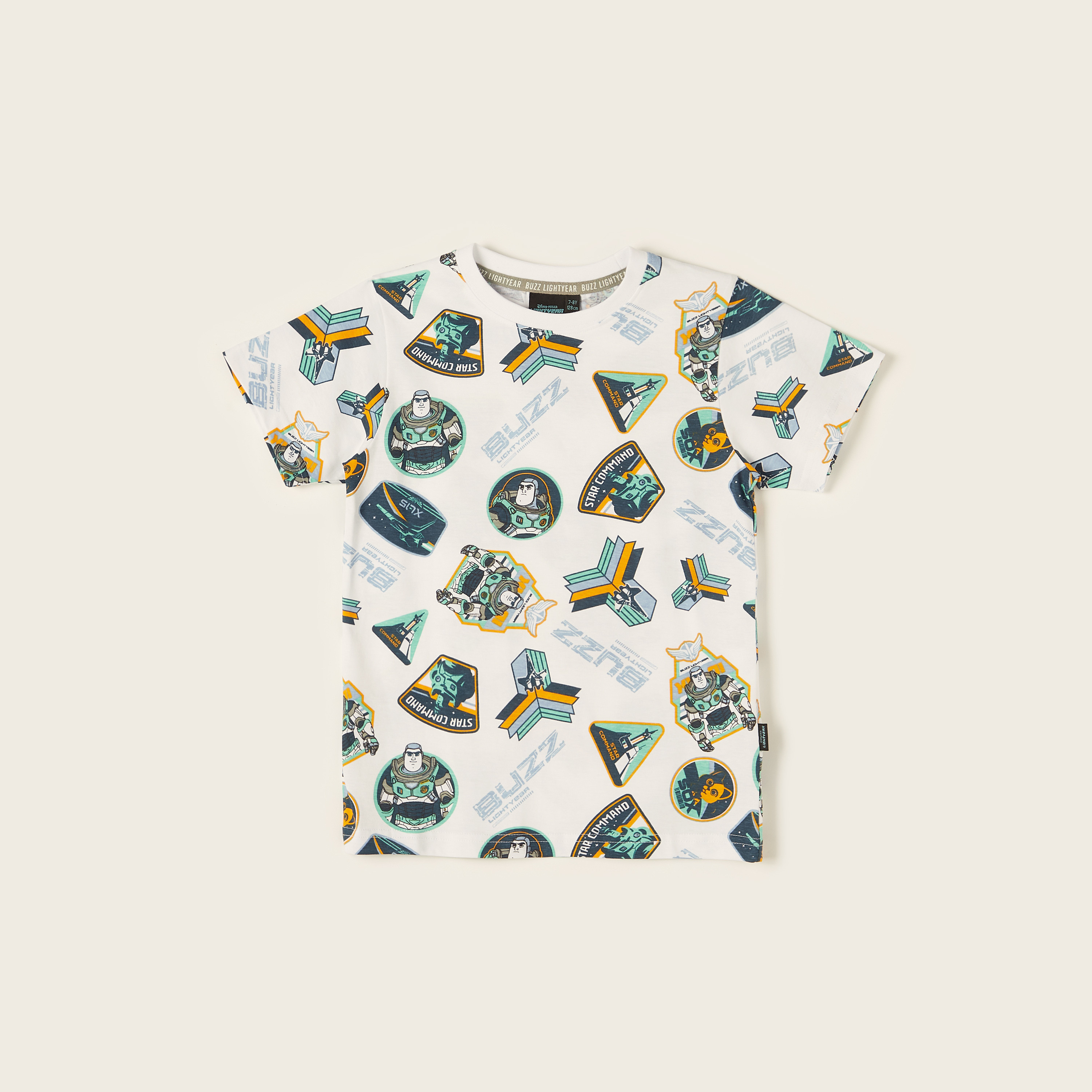 Disney Buzz Lightyear Graphic Crew Neck T-shirt with Short Sleeves-boys-clothing-tshirtsandpolos-image-1