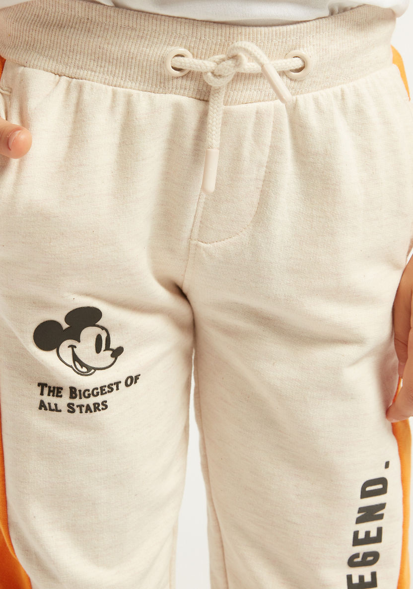 Disney Mickey Mouse Print Joggers with Drawstring Closure-Joggers-image-2
