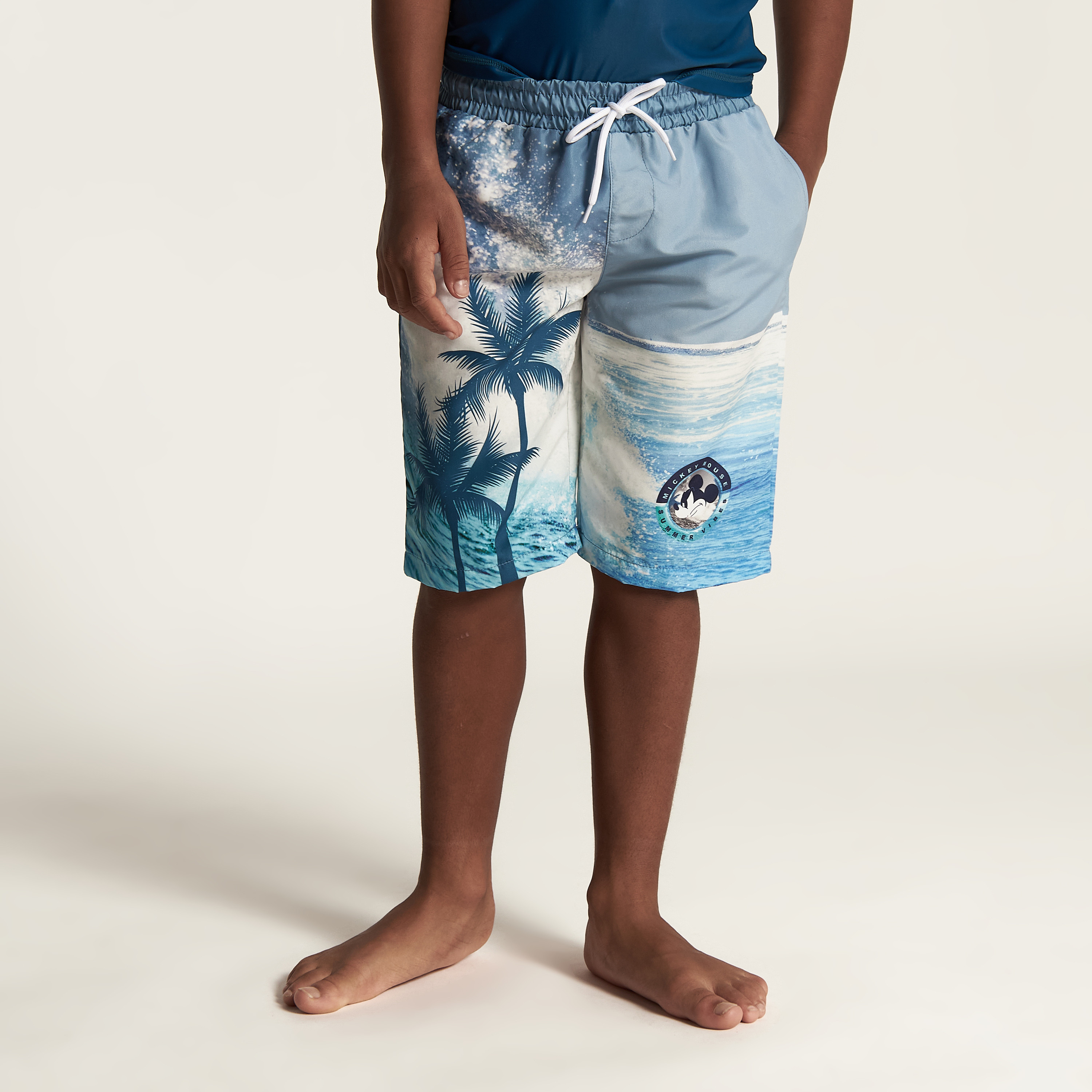 طقم سباحة واقي من الطفح الجلدي قطعتين بطبعات ميكي ماوس من ديزني-boys-clothing-sportswear-swimwear-image-3