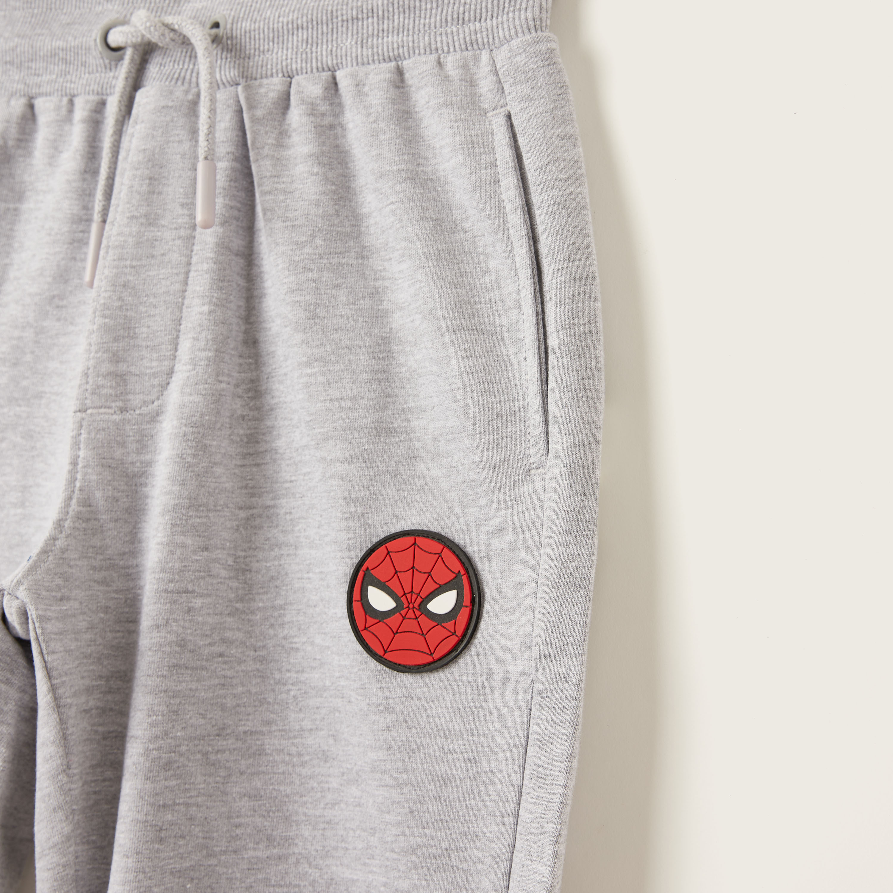 Spider-Man Print Shorts with Pockets and Drawstring Closure-boys-clothing-bottoms-shorts-image-3
