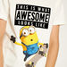 Minion Print Round Neck T-shirt with Short Sleeves-T Shirts-thumbnail-2