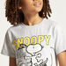 Snoopy Dog Print T-shirt with Round Neck and Short Sleeves-T Shirts-thumbnail-2