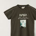 Nasa Print Crew Neck T-shirt with Short Sleeves-T Shirts-thumbnail-4