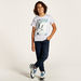 Nasa Print Crew Neck T-shirt with Short Sleeves-T Shirts-thumbnail-0