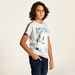 Nasa Print Crew Neck T-shirt with Short Sleeves-T Shirts-thumbnail-1