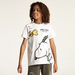 Snoopy Print Crew Neck T-shirt and Shorts Set-Clothes Sets-thumbnail-1