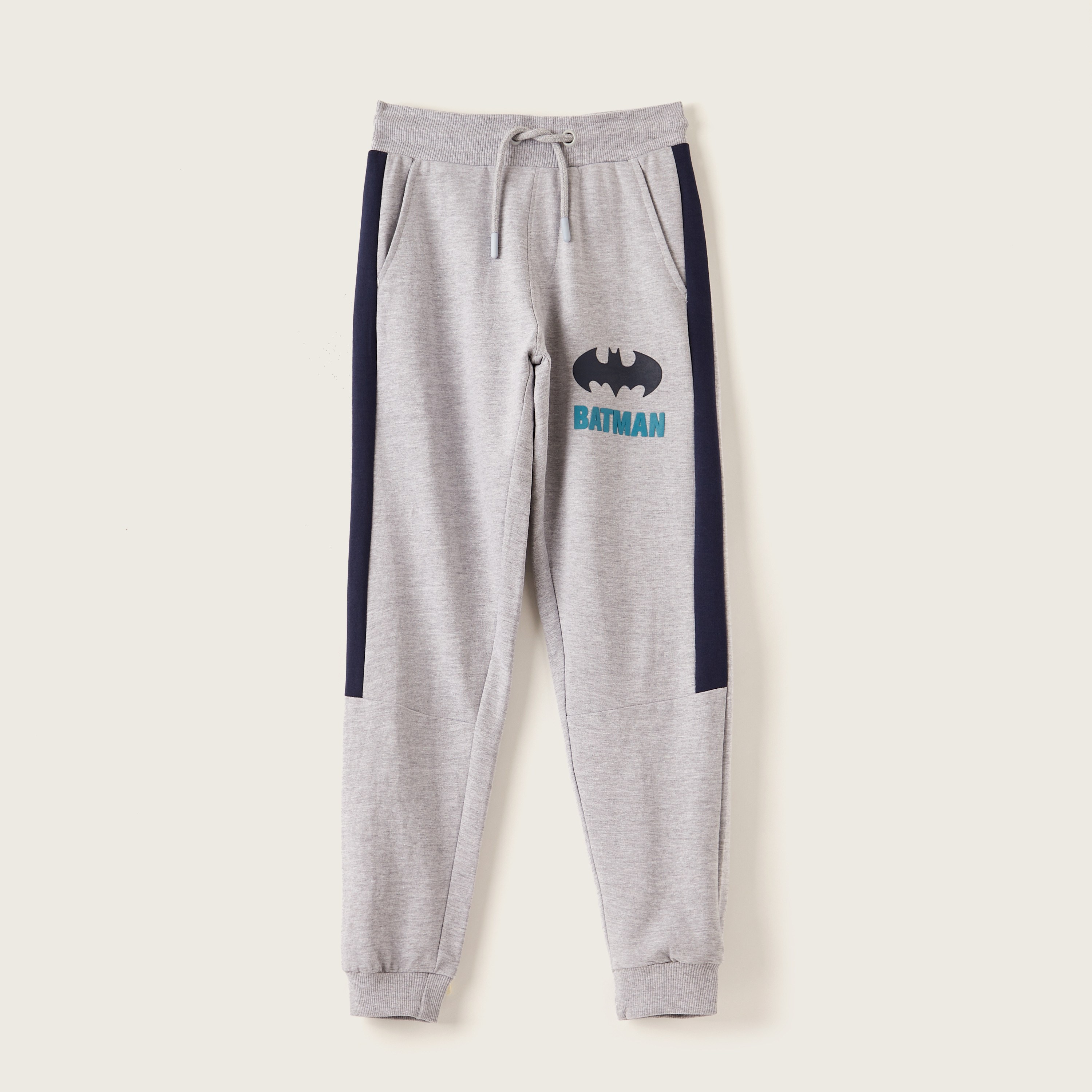 بنطلون منسوج برباط إغلاق وجيوب وطبعات باتمان-boys-clothing-bottoms-trousers-image-1