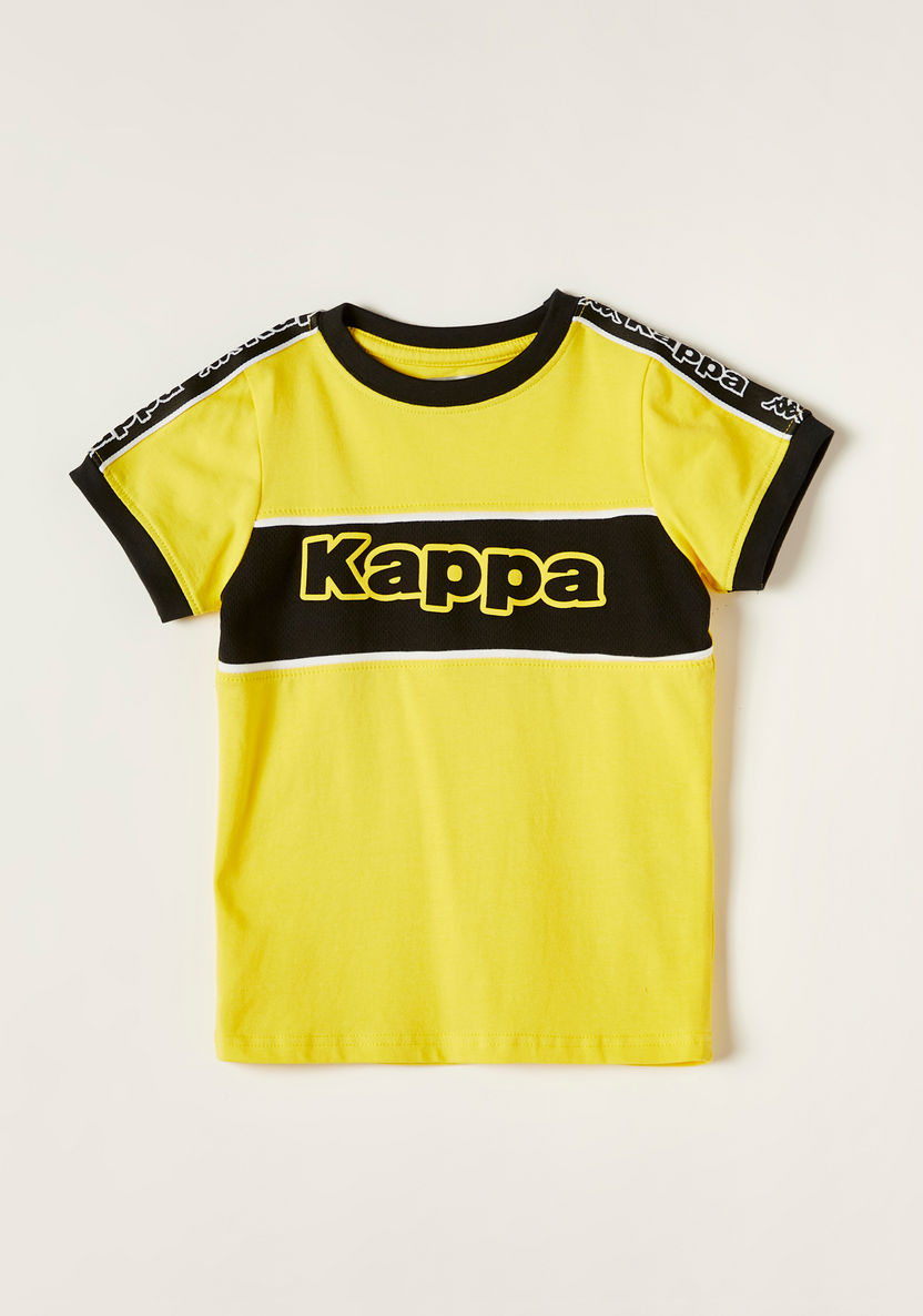 Kappa Printed T-shirt with Crew Neck and Short Sleeves-T Shirts-image-0