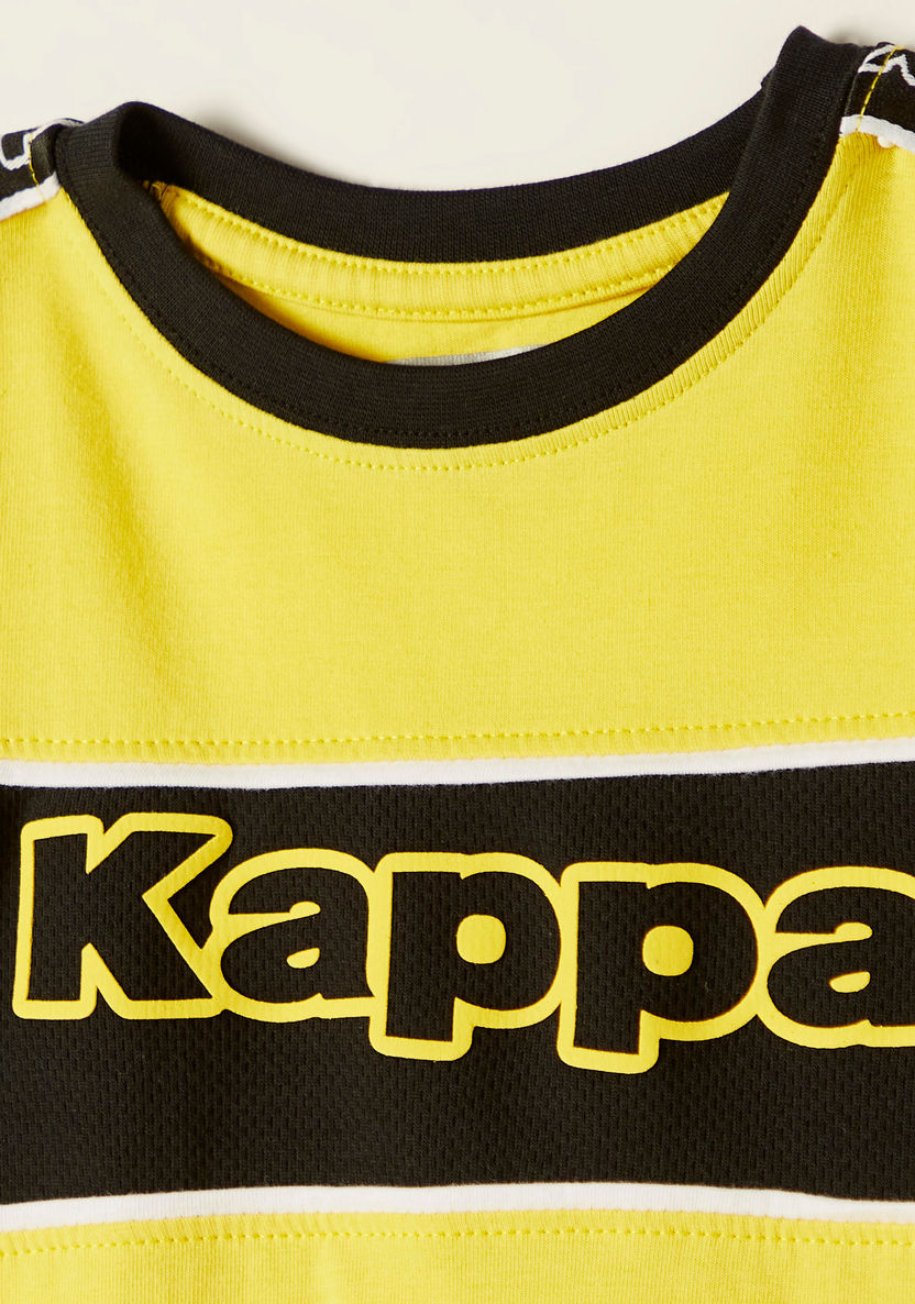 Kappa Printed T-shirt with Crew Neck and Short Sleeves-T Shirts-image-1