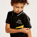 Kappa Logo Print Polo T-shirt with Short Sleeves-T Shirts-thumbnail-2