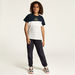 Kappa Panelled T-shirt with Crew Neck and Short Sleeves-T Shirts-thumbnail-1