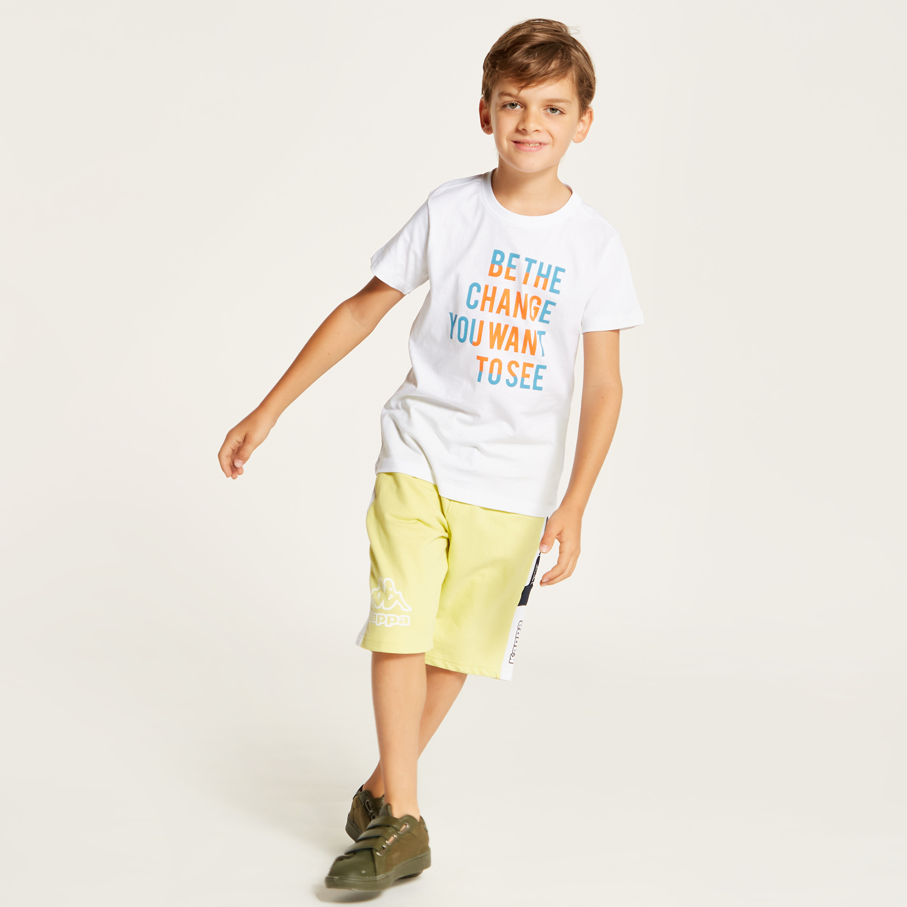 Kappa Panelled Shorts with Drawstring Closure-sports-boys-clothing-bottoms-image-2