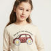 Juniors Graphic Print T-shirt with Long Sleeves and Sequin Detail-T Shirts-thumbnail-2