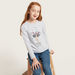 Juniors Embellished Round Neck T-shirt with Long Sleeves-T Shirts-thumbnail-0