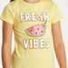 Juniors Printed T-shirt with Round Neck and Short Sleeves-T Shirts-thumbnail-2