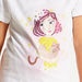 Juniors Graphic Print Round Neck T-shirt with Short Sleeves and Sequin Detail-T Shirts-thumbnail-2