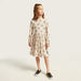 Juniors All-Over Printed Knit Dress with Long Sleeves-Dresses%2C Gowns and Frocks-thumbnail-0