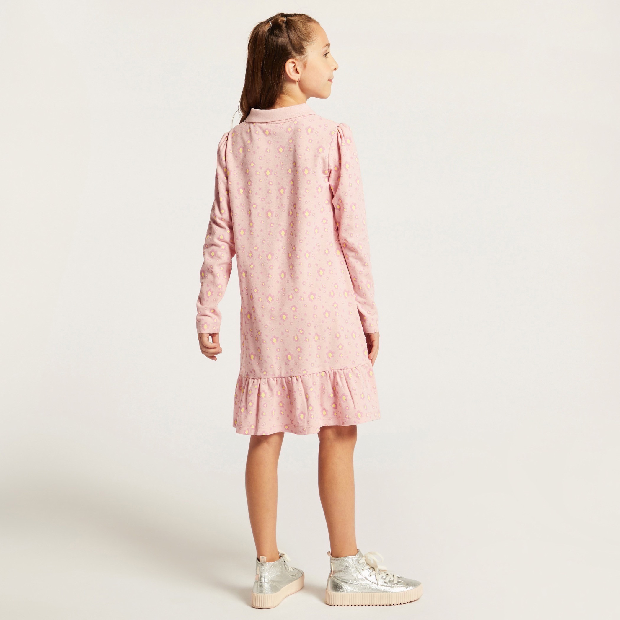 Juniors All-Over Floral Print Knit Dress with Long Sleeves-girls-clothing-dressesandjumpsuits-image-4