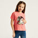Juniors Unicorn Sequin Embellished Crew Neck T-shirt with Short Sleeves-T Shirts-thumbnail-1