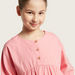 Juniors Solid A-Line Blouse with Half Sleeves-Blouses-thumbnail-2