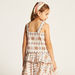 Juniors Floral Sleeveless Top with Frill Detail and Button Accent-Blouses-thumbnail-3