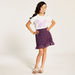 Juniors Floral Print Mini Skirt with Elasticated Waistband-Skirts-thumbnail-1