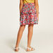 Juniors Floral Print Tiered Skirt with Elasticated Waistband-Skirts-thumbnailMobile-3