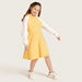 Juniors Colourblocked Hooded Dress with Long Sleeves-Dresses%2C Gowns and Frocks-thumbnail-0