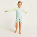Juniors Colourblock Swimsuit with Long Sleeves-Swimwear-thumbnail-0