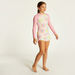 Juniors Floral Print Rash Guard and Swim Shorts Set-Swimwear-thumbnail-0