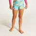 Juniors Pineapple Print Rash Guard and Swim Shorts Set-Swimwear-thumbnail-2