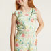 Juniors Floral Print Sleeveless Jumpsuit with Ruffle Detail-Rompers%2C Dungarees and Jumpsuits-thumbnail-2