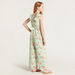 Juniors Floral Print Sleeveless Jumpsuit with Ruffle Detail-Rompers%2C Dungarees and Jumpsuits-thumbnail-3