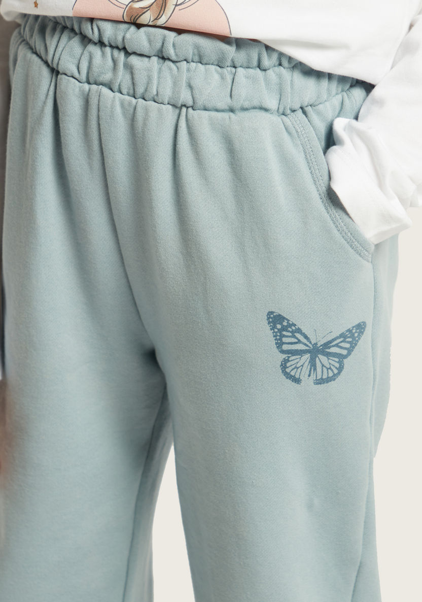 Eligo Solid Jog Pants with Pockets and Elasticated Waistband-Joggers-image-2