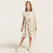 Eligo All-Over Print A-line Dress with Tie-Up Belt-Dresses%2C Gowns and Frocks-thumbnail-1