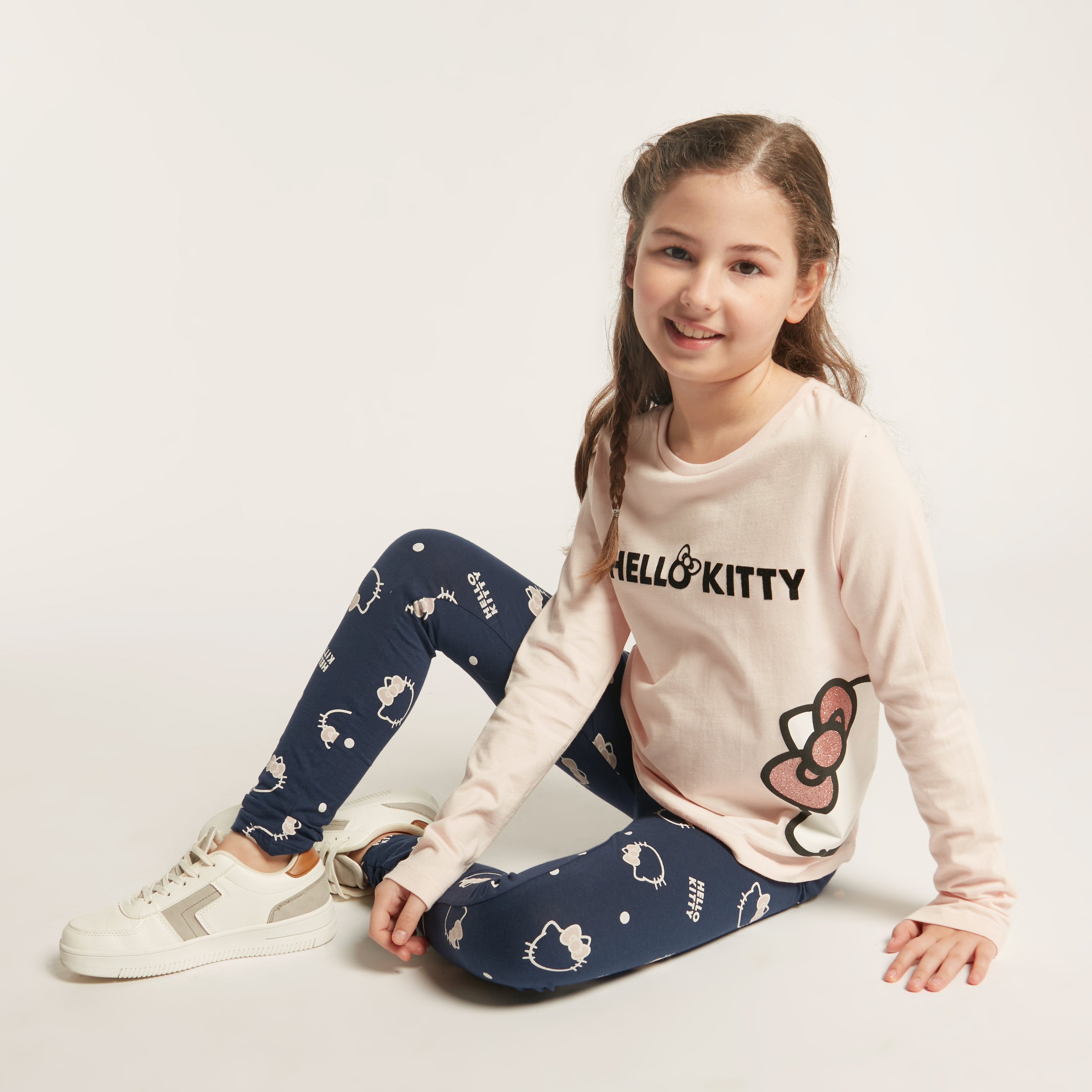 تيشيرت بأكمام طويلة وطبعات هالو كيتي من سانريو-girls-clothing-schoolwear-tshirts-image-2