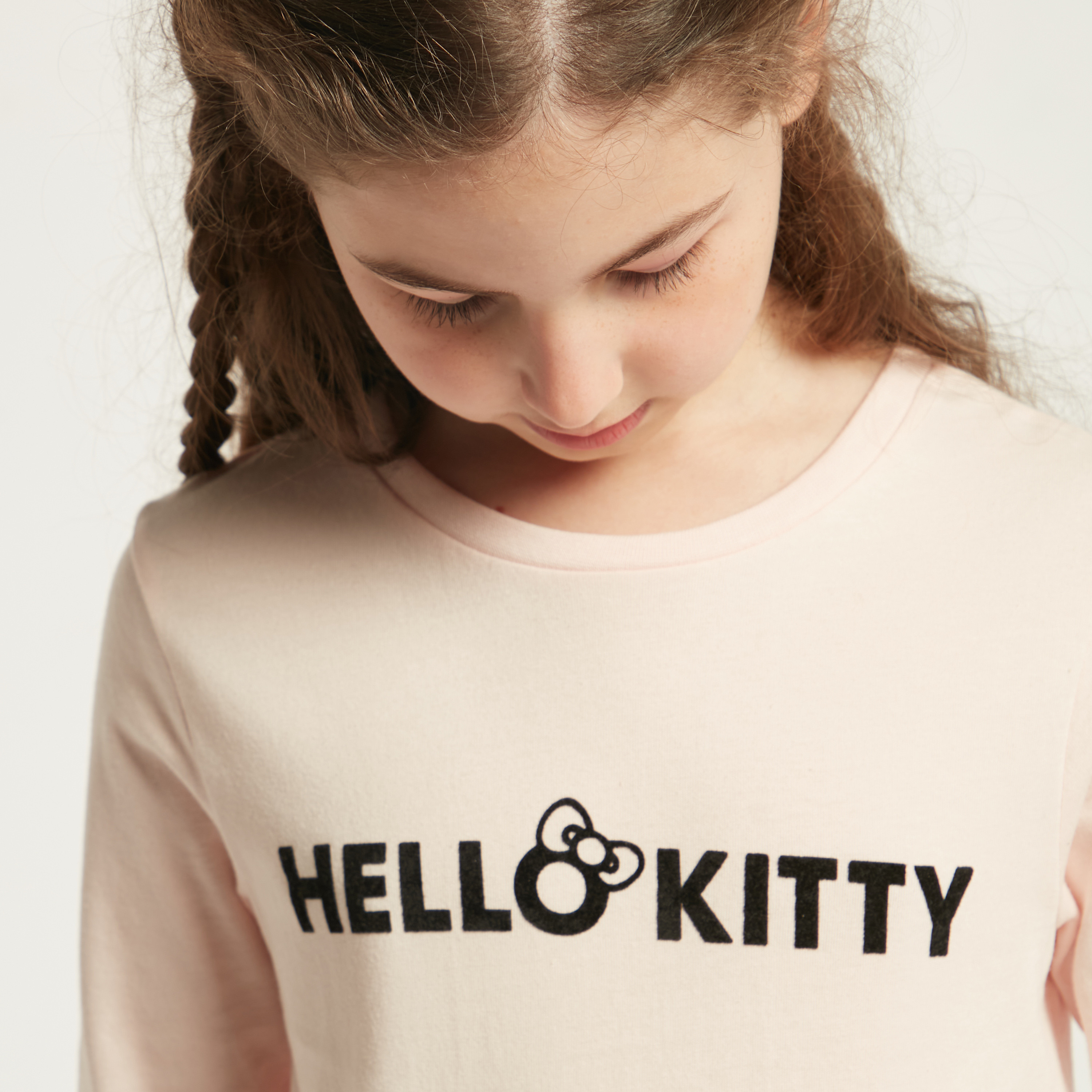 تيشيرت بأكمام طويلة وطبعات هالو كيتي من سانريو-girls-clothing-schoolwear-tshirts-image-3