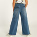 Sanrio Hello Kitty Print Jeans with Button Closure and Pockets-Pants-thumbnail-0